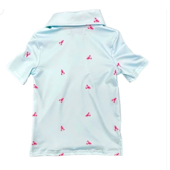 Boys Polo with a Crawfish Print - Picture 3 of 5